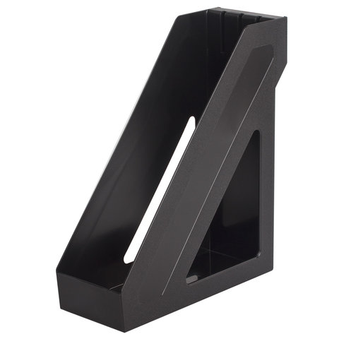 лоток вертикальный brauberg "basic", 265х100х285 мм, черный, 237009