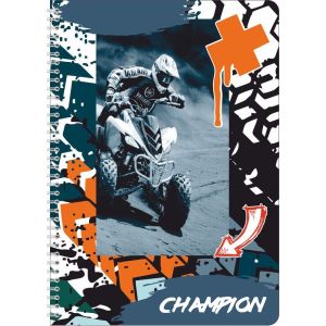 тетрадь на гребне 80л. a5 клетка lamark champion
