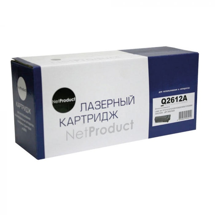 картридж netproduct (n-q2612a) для hp lj 1010/1020/3050, 2k