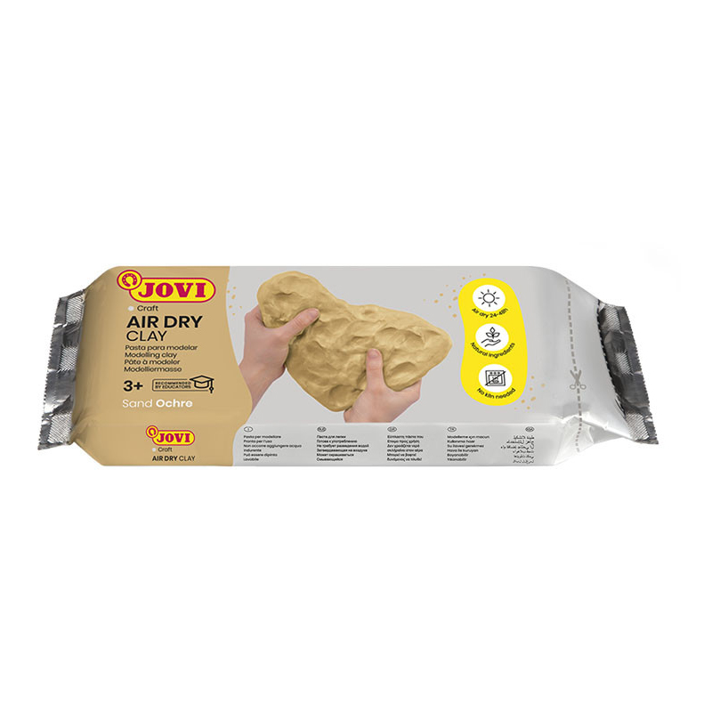 паста для моделирования jovi, отвердевающая, охра, 250г, вакуумный пакет