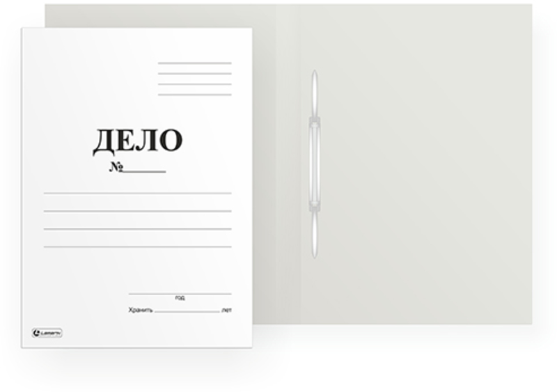 скоросшиватель "дело" 280г/м. lamark мелованный 22037