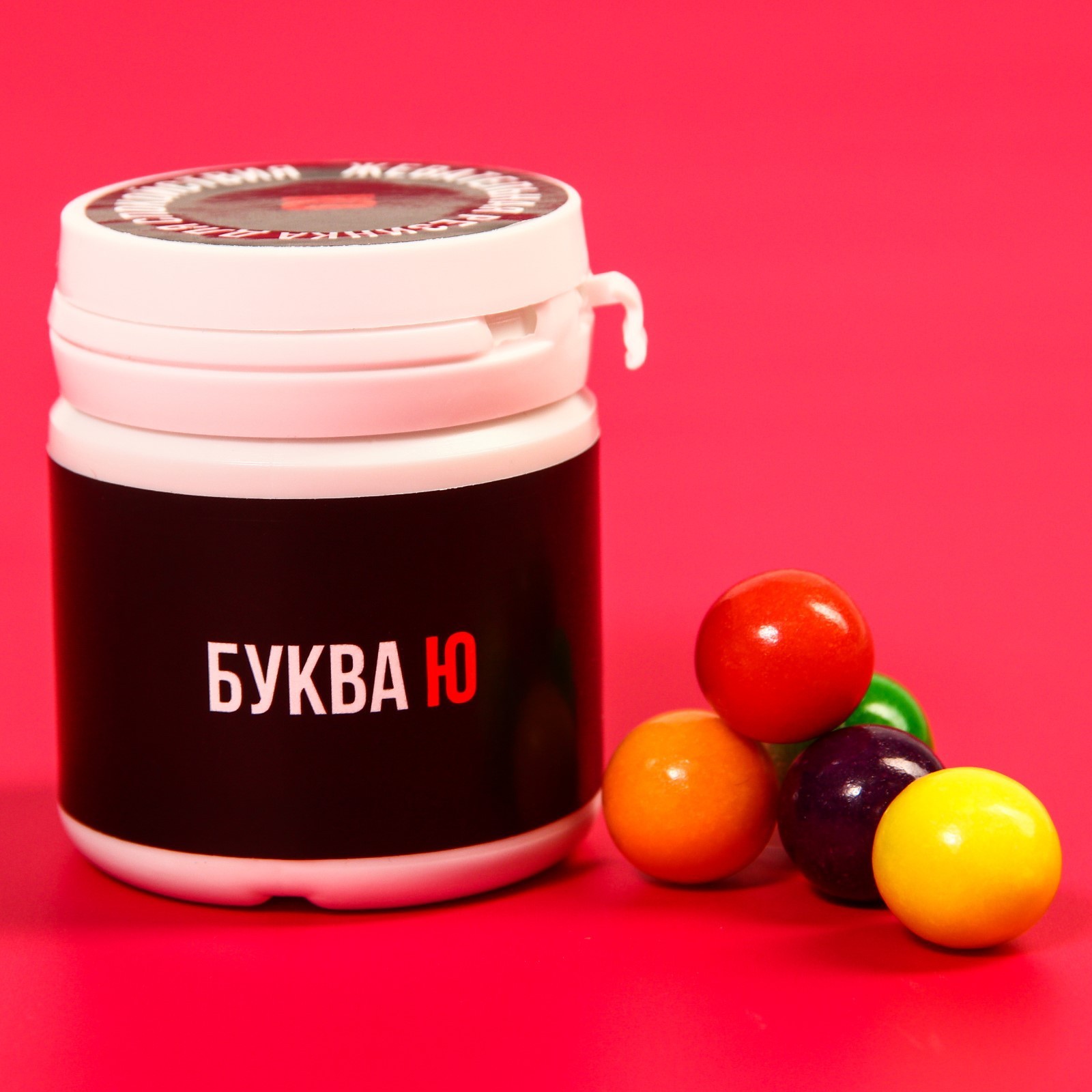 жевательная резинка в банке «буква ю», 40 г 7430372