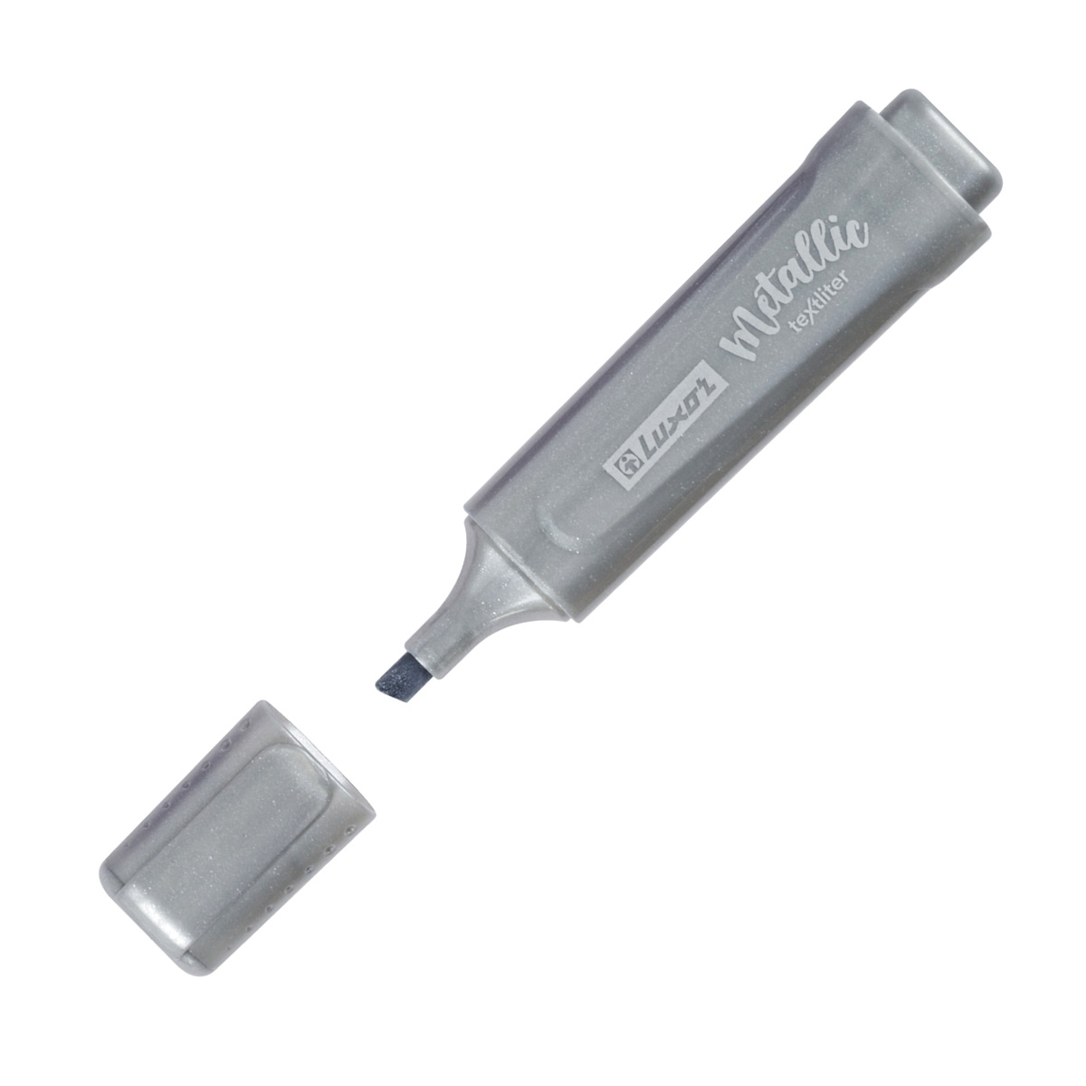 текстовыделитель luxor "textliter metallic" серебро, 1-5мм