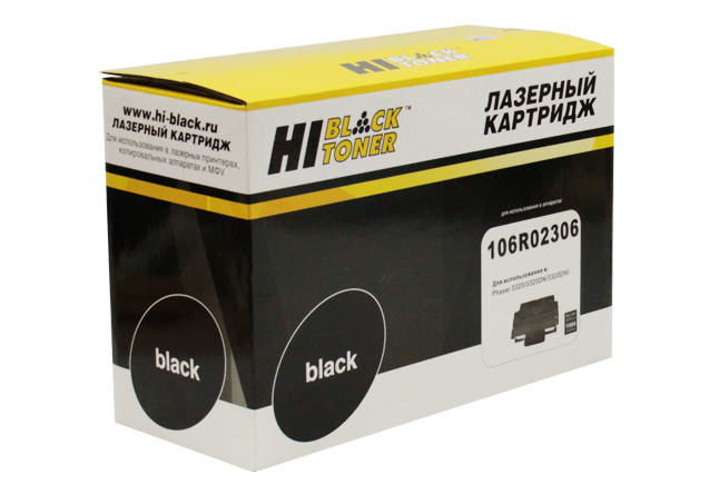 картридж hi-black (hb-106r02306) для xerox phaser 3320/dni, 11k