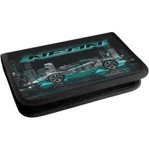 пенал lamark neon car, 1 отд., 130х200х30 мм, печать по ткани, на молнии