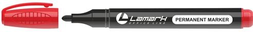 маркер перманентный lamark 3-5мм красный lamark372