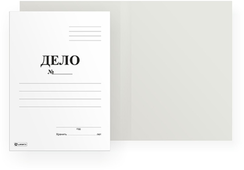 обложка без зажима "дело" 280г/м lamark мелованная 22075