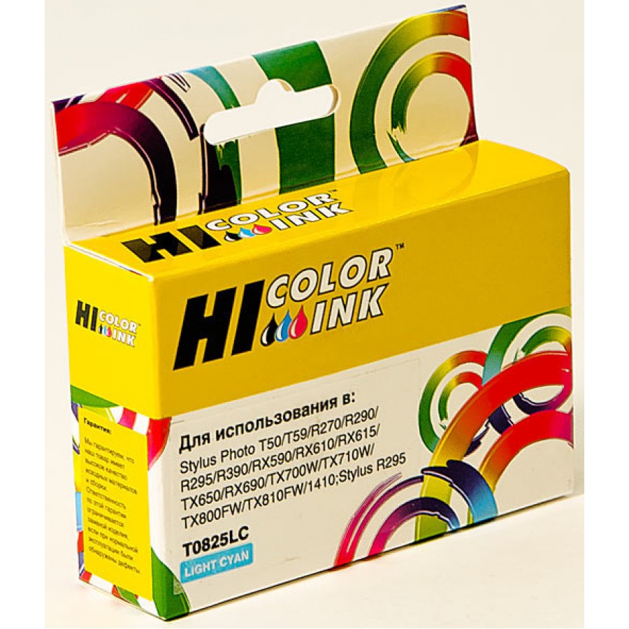 картридж hi-black (hb-t0825) для epson stylus r270/295/390/rx590/t50, lc