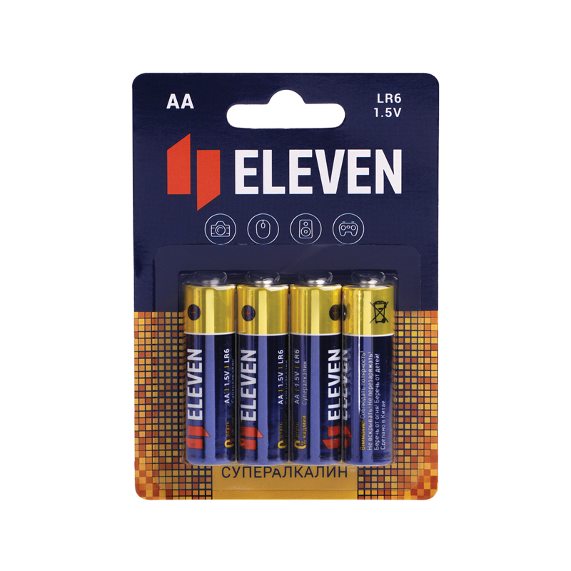 eleven super aa (lr6) алкалиновая, bc4