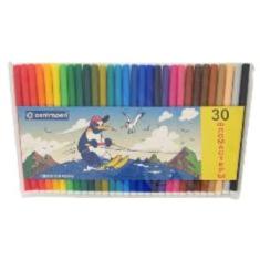 фломастеры 30цв. centropen пингвины 7790