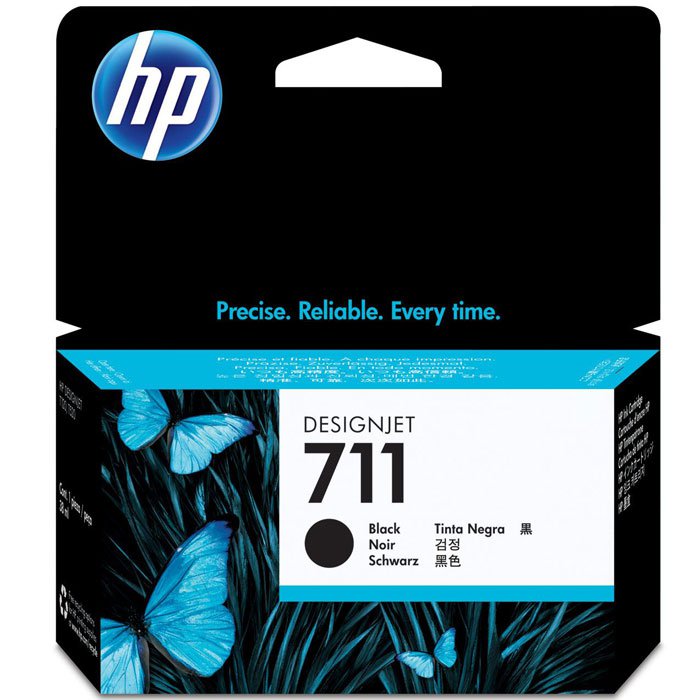 картридж hp dj t120/t520 (о) cz129a, №711, bk, 38мл