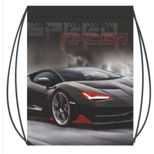 сумка для сменной обуви lamark "speed racer gray", 41х49 cм
