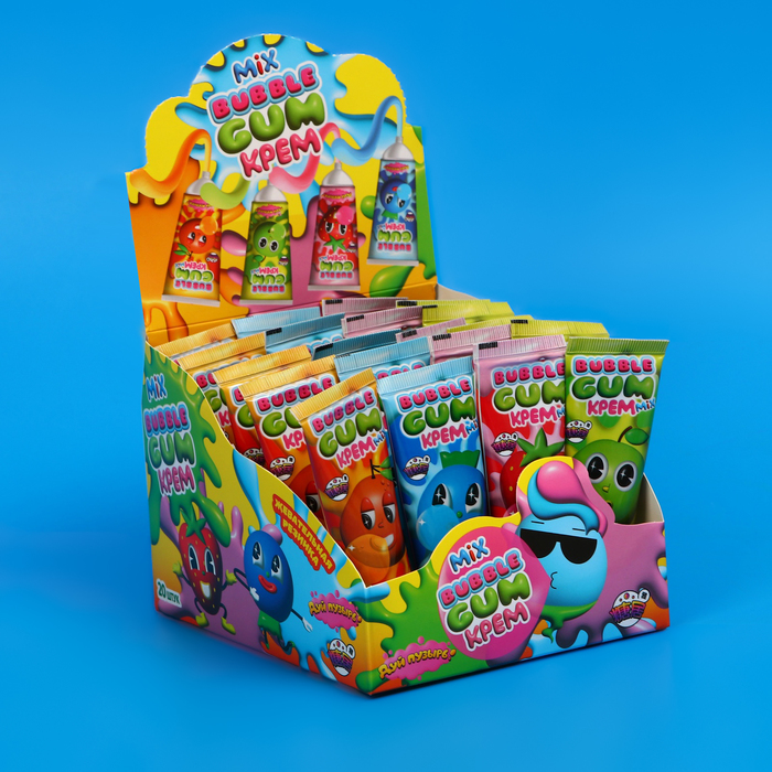 жевательная резинка «дуй пузырь! bubble gum крем mix», 22 г 10412352