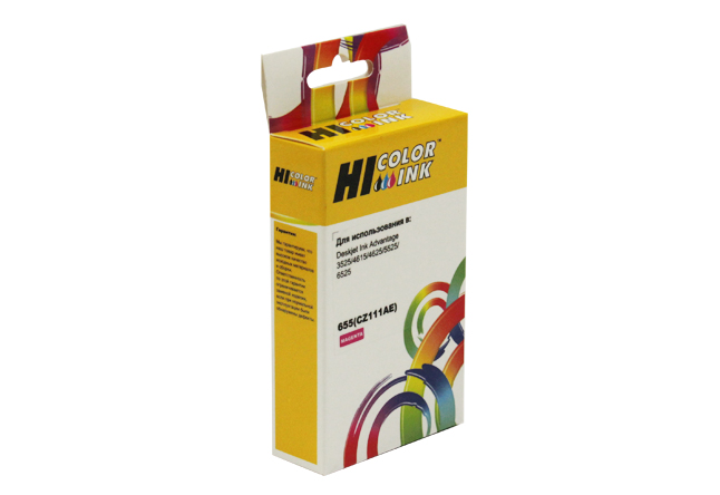 картридж hi-black (hb-cz111ae) для hp dj ia 3525/5525/4515/4525, №655, m