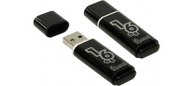 флеш-диск 16gb smartbuy glossy series usb 2.0