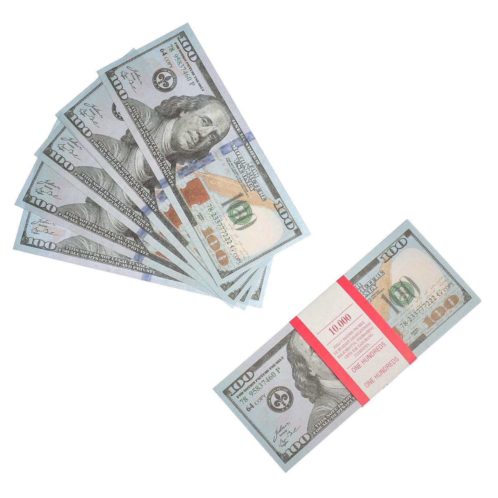 пачка купюр 100 долларов 770163