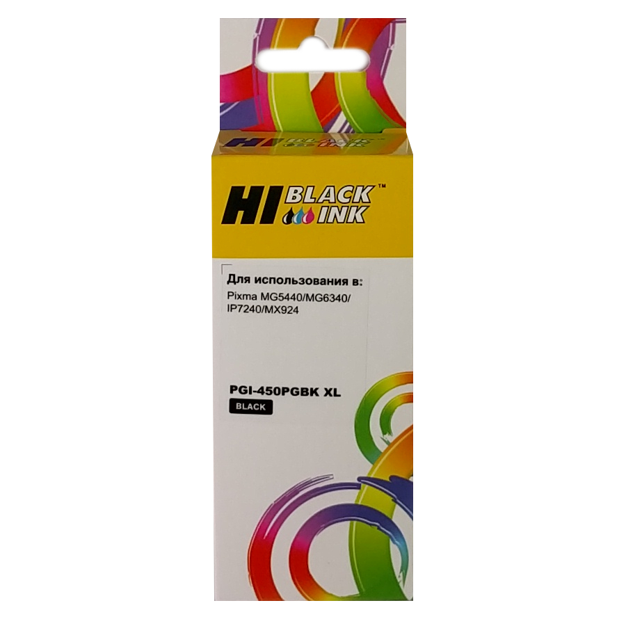 картридж hi-black (hb-pgi-450xl-pgbk) для canon pixma ip7240/mg6340/mg5440, pgbk