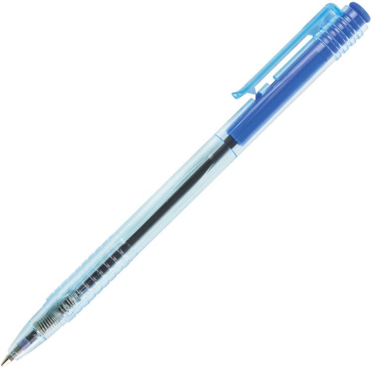 ручка шариковая авт. brauberg click 1,0мм синий 142712