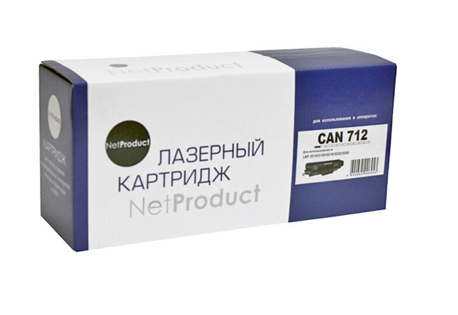 картридж netproduct (n-№712) для canon lbp-3010/3100, 1,5k