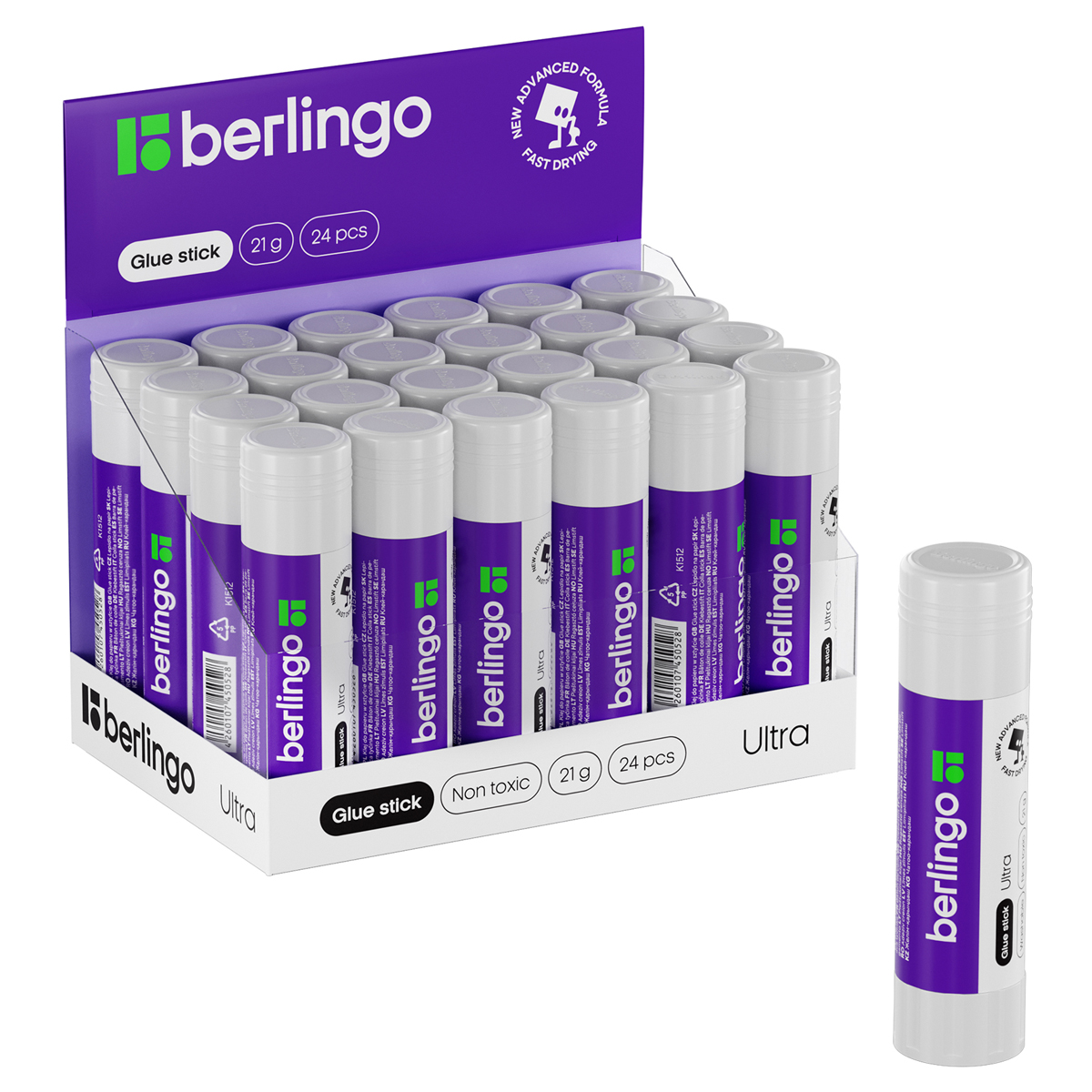 клей-карандаш 21гр. berlingo "ultra", пвп