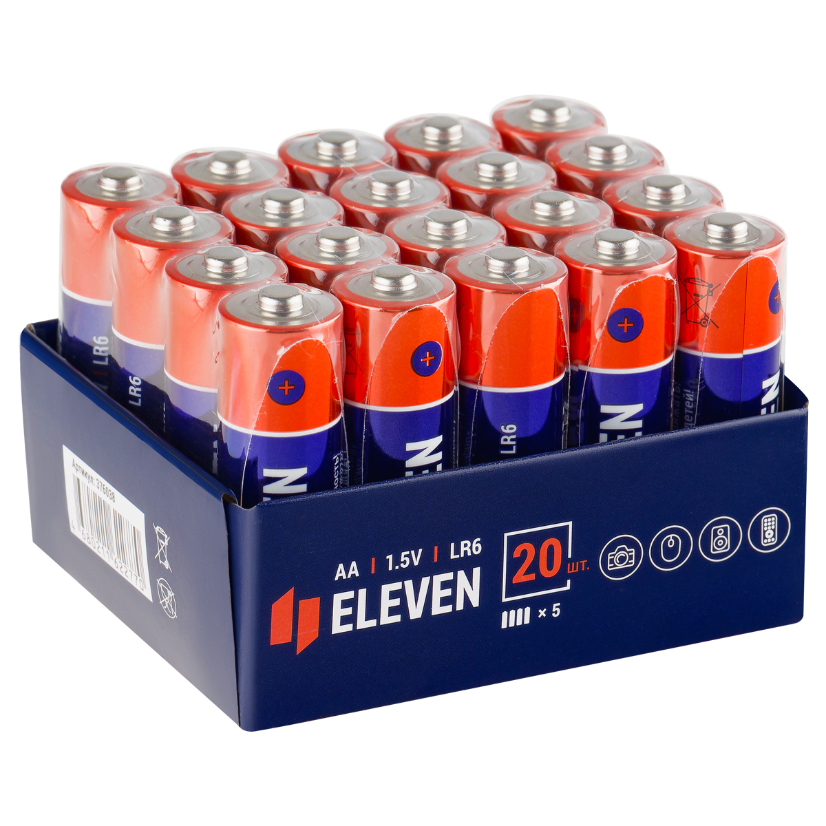 eleven aa (lr6) алкалиновая, os20