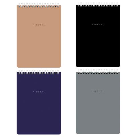 блокнот на гребне а5 60л brauberg "minimal classic" клетка 116426