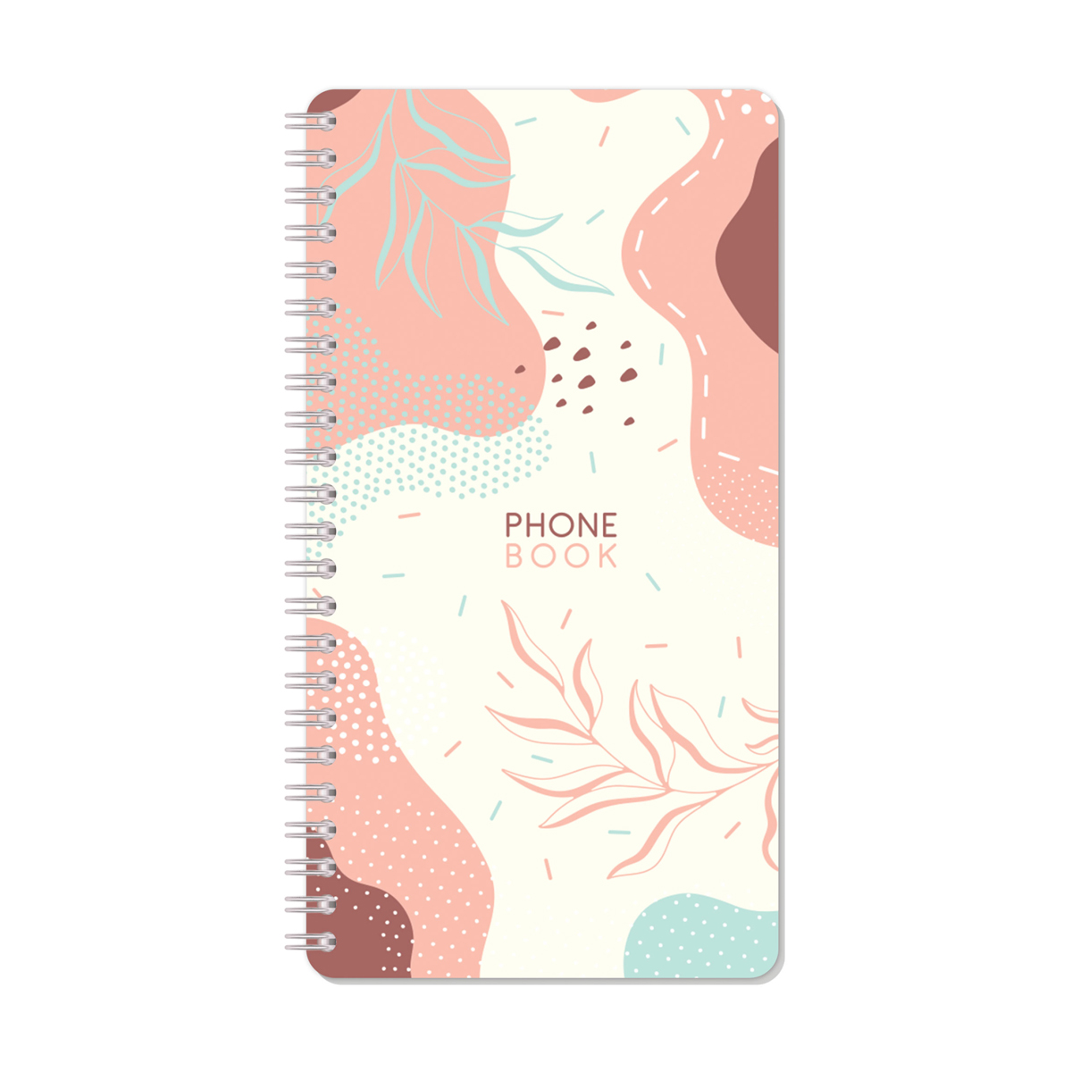 телефонная книга а5, 80л., на гребне officespace "стиль. flora", с высечкой