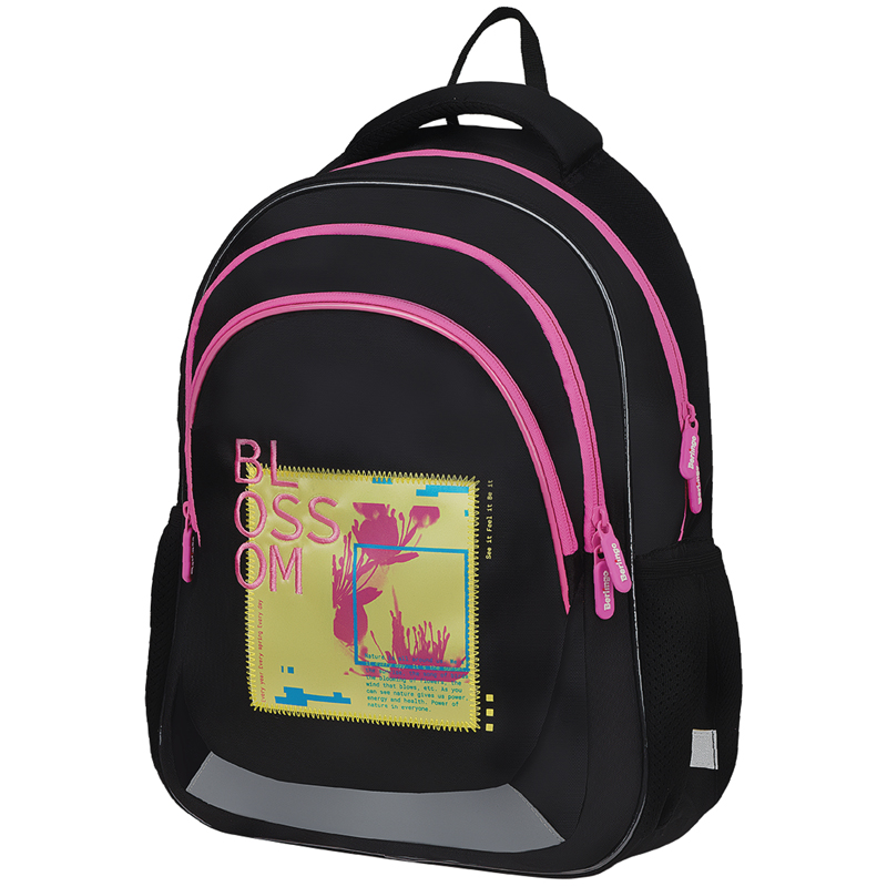 рюкзак berlingo bliss "blossom" 40*29*19см, 3 отделения, 2 кармана, анатомическая эва спинка