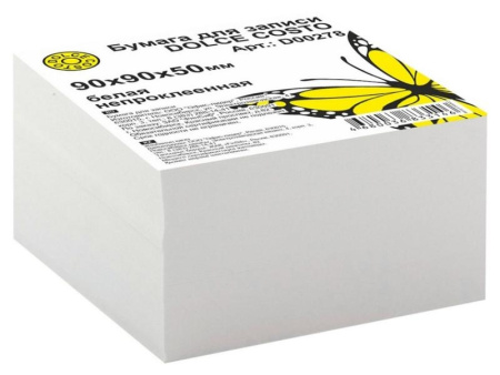 блок бумаги 9*9*5 dolce costo белый d00278