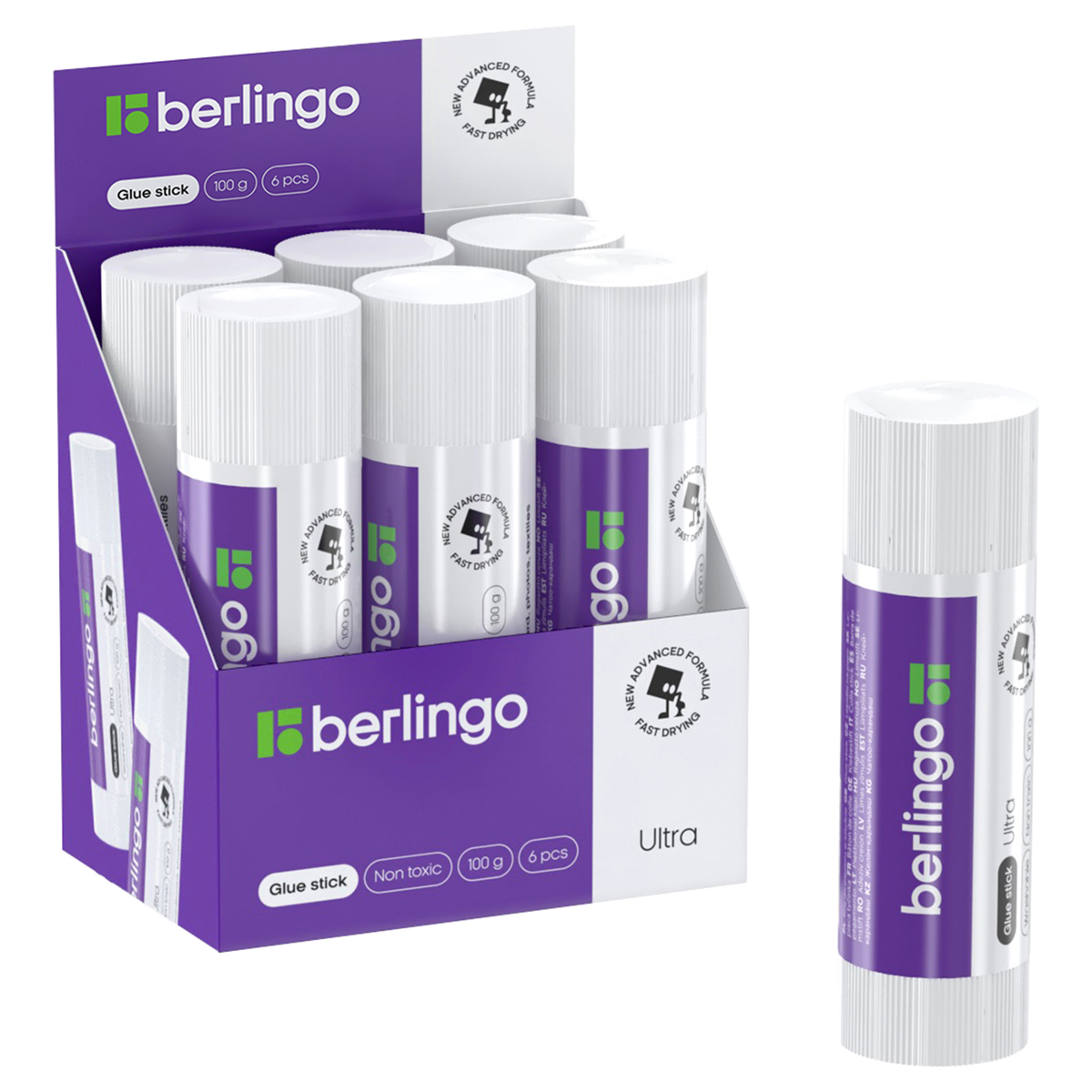 клей-карандаш 100гр. berlingo "ultra", пвп