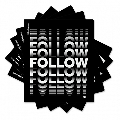 тетрадь 96л. а5 клетка erichkrause follow me