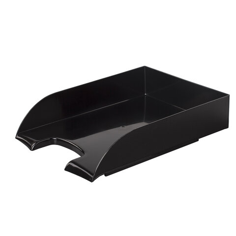 лоток горизонтальный brauberg "office style", 320х245х65 мм, черный, 237286