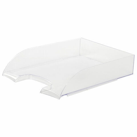 лоток горизонтальный brauberg "office style", 320х245х65 мм, прозрачный, 237288