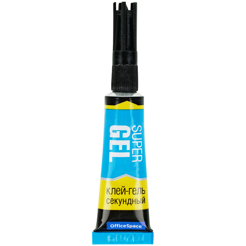 клей секундный officespace "super gel", гель, 3г, лента