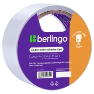 скотч двусторонний berlingo, 38мм*8м, основа-полипропилен