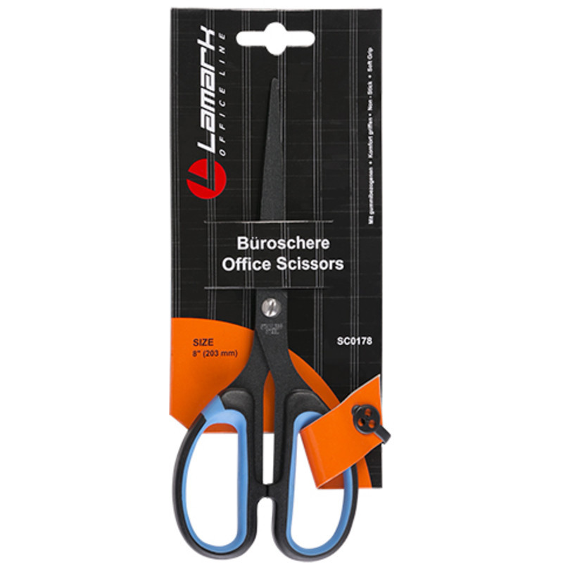 ножницы 20,3мм lamark покрытие non-stick, мягкие вставки sc0178
