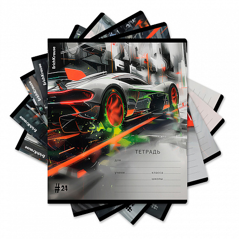 тетрадь 24л. клетка erichkrause adrenaline speed 60633