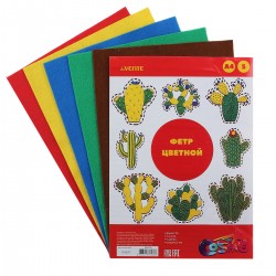 фетр а4 10цв.05л. devente яркие цвета 8040756