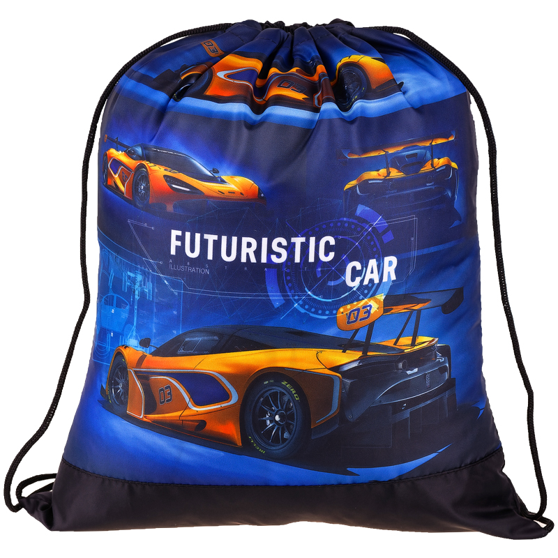 мешок для обуви 1 отделение artspace "futuristic car", 340*420мм