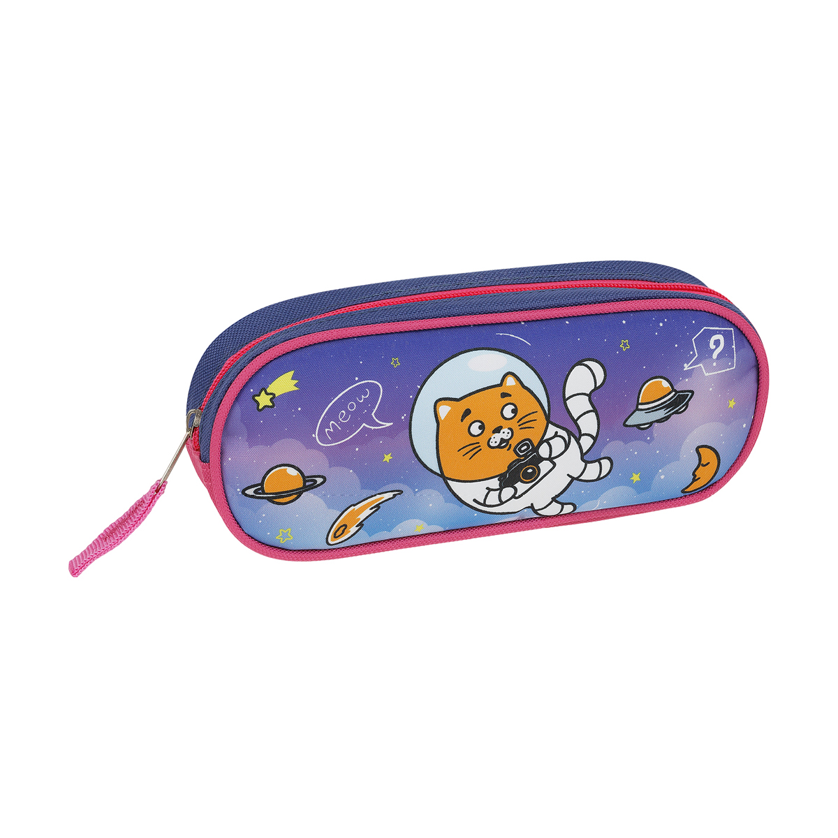 пенал 210*80*45 artspace "cosmocat", полиэстер