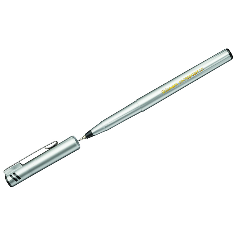 ручка капиллярная luxor "micropoint" черная, 0,5мм, одноразовая 7161
