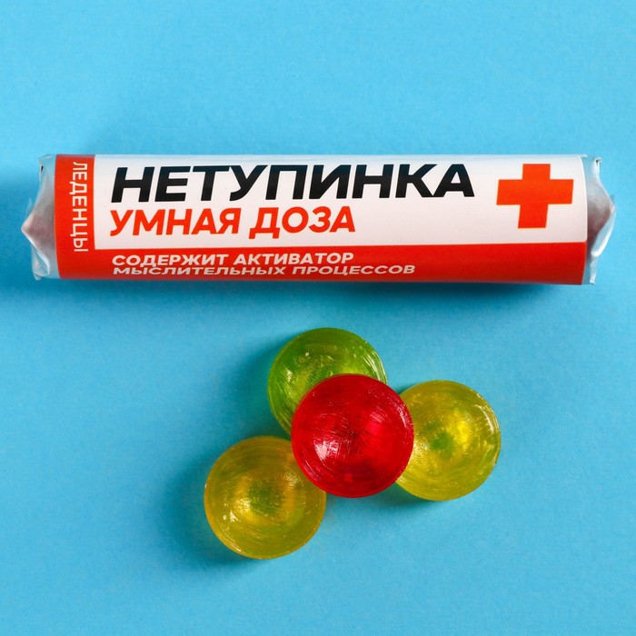 леденцы в тубусе «нетупинка», вкус: мульти, 32 г.