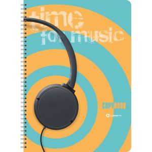 тетрадь на гребне а4 80л. клетка lamark time for music №2