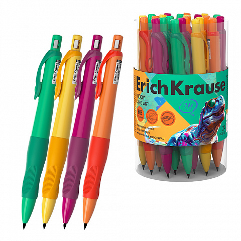 карандаш авт.2,0 erichkrause kiddy dino art 63590