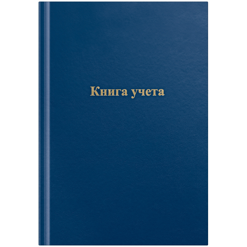 книга учета officespace, а4 96л., клетка, 200*290мм, бумвинил, синий, блок офсет, с рамкой 326531