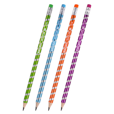 карандаш с ласт. brauberg silver line hb 181749