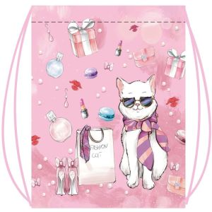 сумка для сменной обуви lamark "fashion cat", 41х49 cм