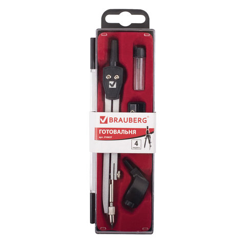 готовальня 04пр.brauberg "architect" 210657