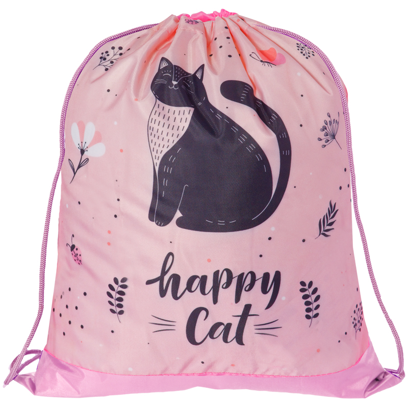 мешок для обуви 1 отделение artspace "cat", 340*420мм