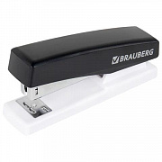 степлер №24/6, 26/6 brauberg "style max", до 30 листов, черный, 272749